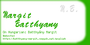 margit batthyany business card